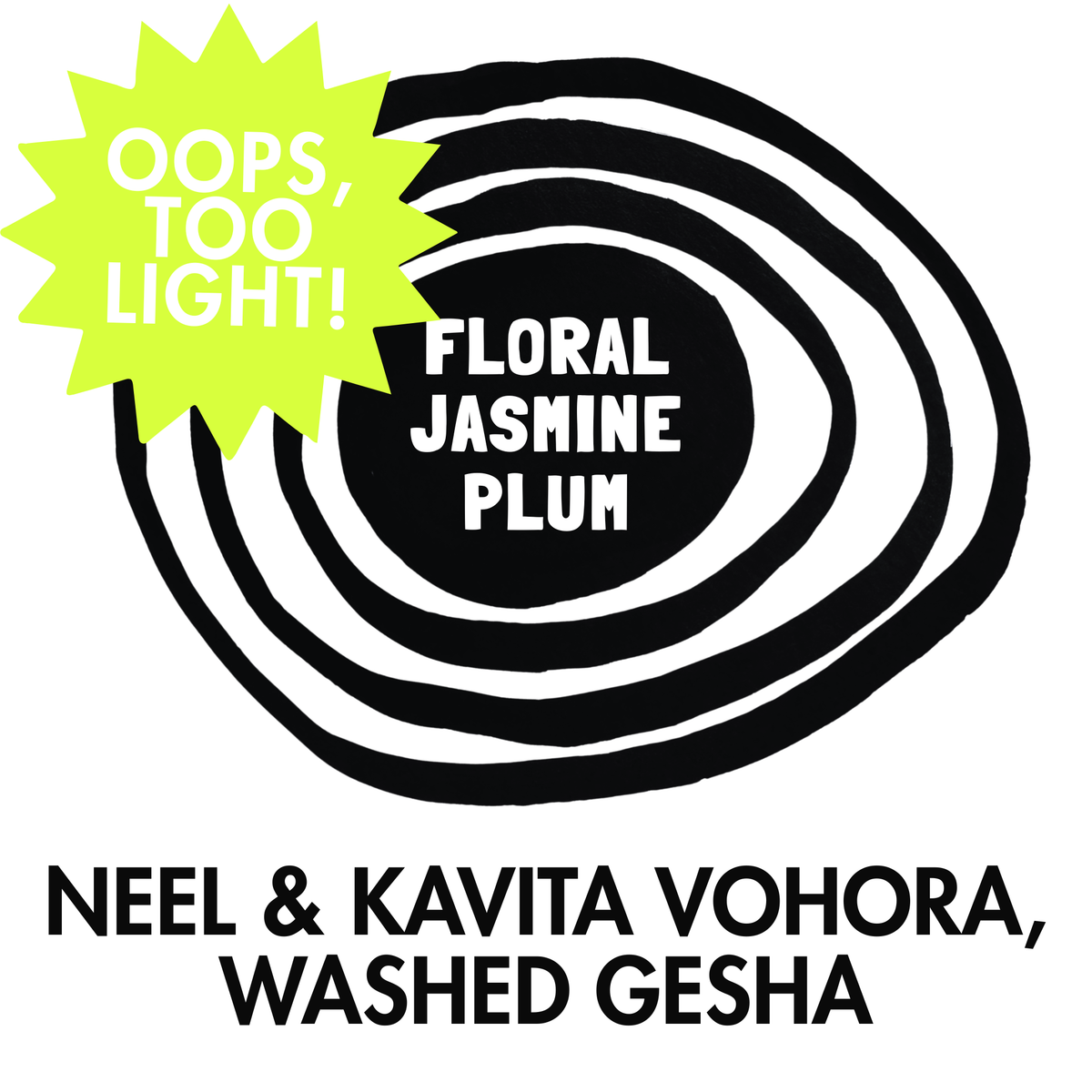 Neel & Kavita Vohora Washed Gesha (Too Light)